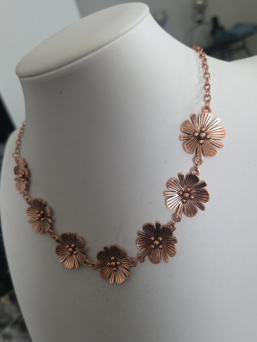 Paparazzi Poppin Poppies Copper Necklace NWT - Picture 3 of 4